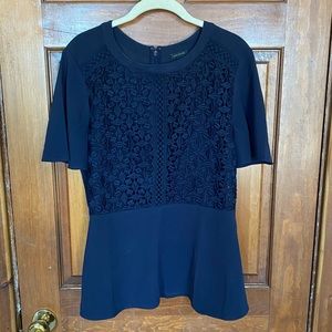 Navy Blue Ann Taylor Work Top